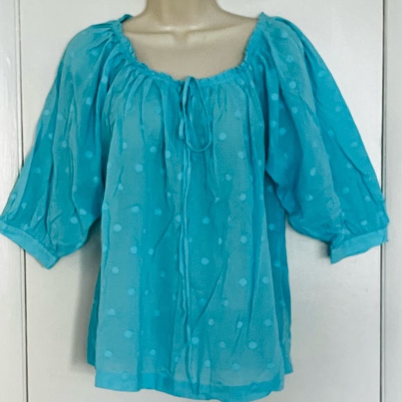 ⭐️  Bogo ⭐️ 🎈Michael Kors Sz PS puff short sleeves summer top - Picture 1 of 11